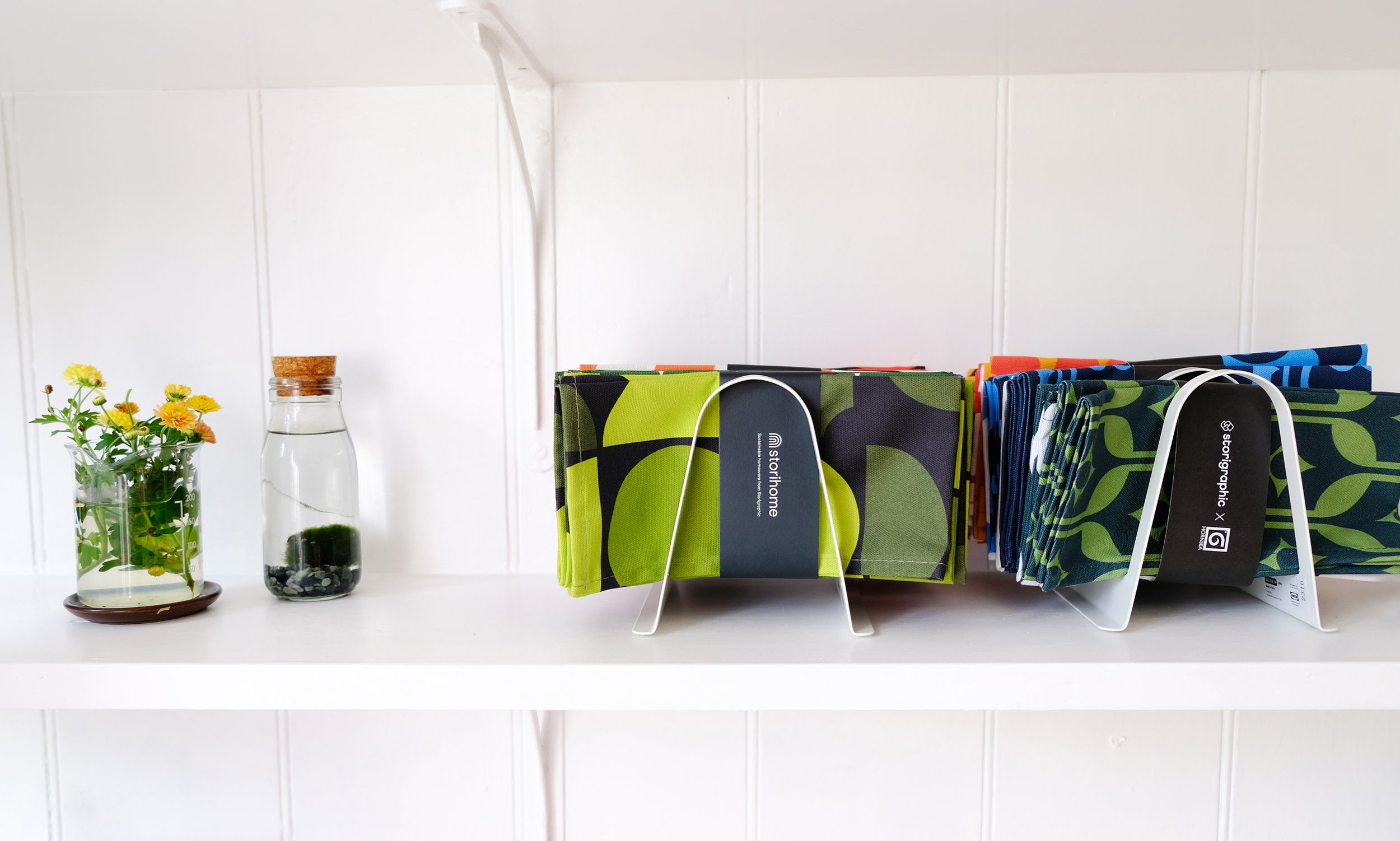 Inside the Storigraphic studio and showroom in Shepreth