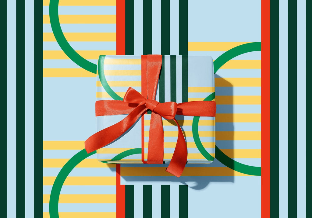 Bloques 3 — Bloques Series — Wrapping Paper and Gift Tag Set - Storigraphic