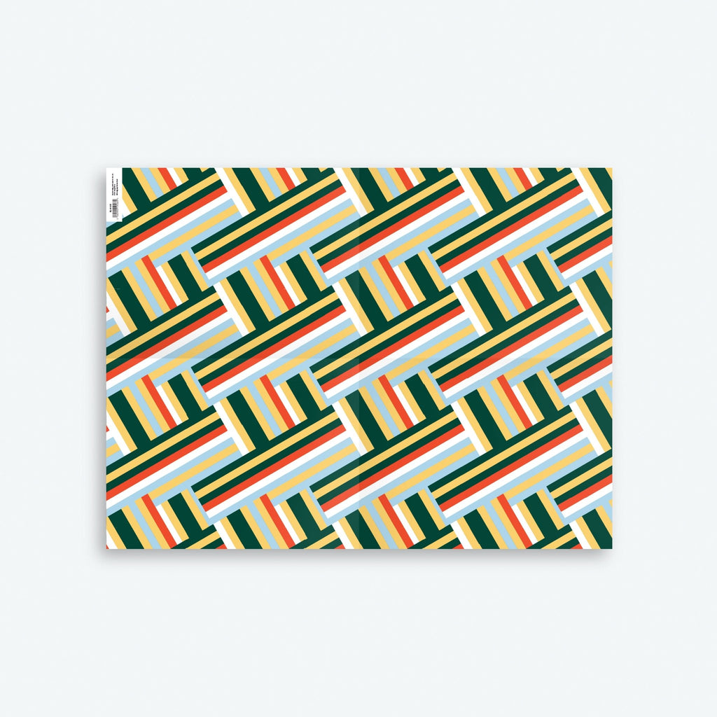 Bloques 5 — Bloques Series — Wrapping Paper and Gift Tag Set - Storigraphic