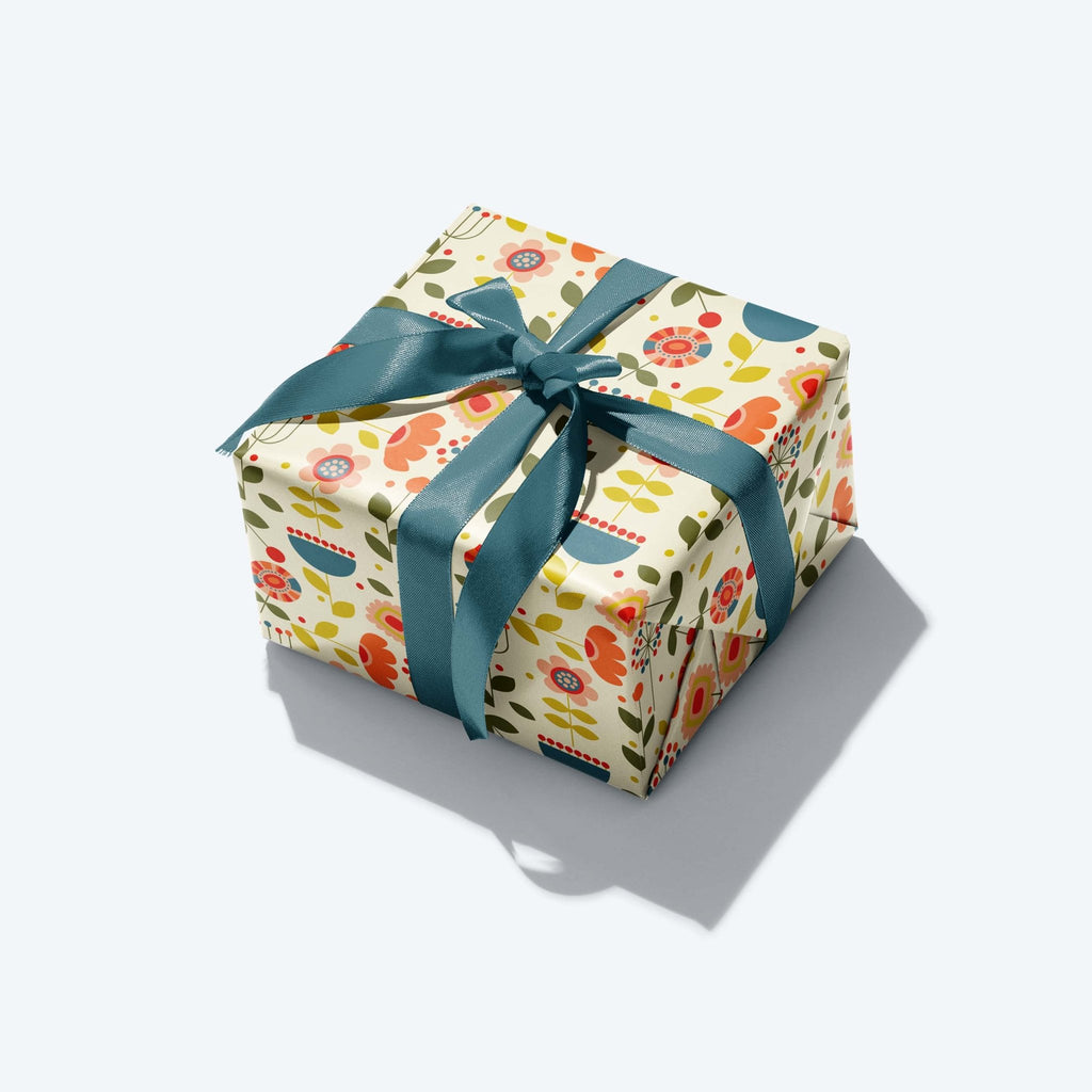 Bountiful Bloom — Bloom Collection — Wrapping Paper and Gift Tag Set - Storigraphic