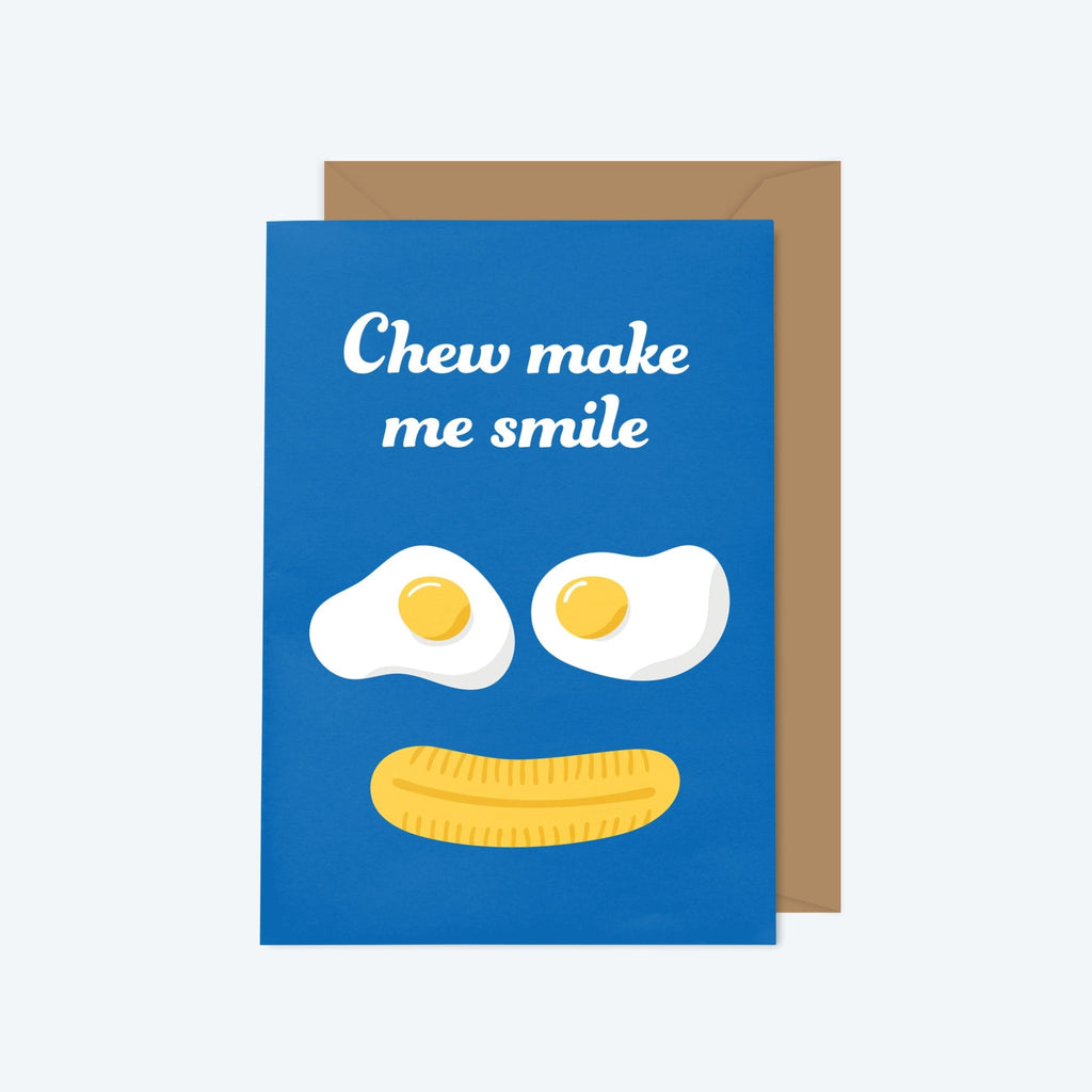 Chew Make Me Smile — Sweeeet Series — Greeting Card - Storigraphic