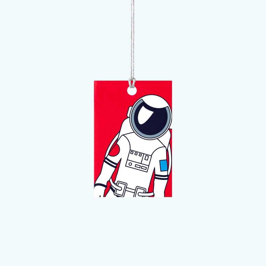 Dinky Astronaut — Blast Off Series — Wrapping Paper and Gift Tag Set - Storigraphic