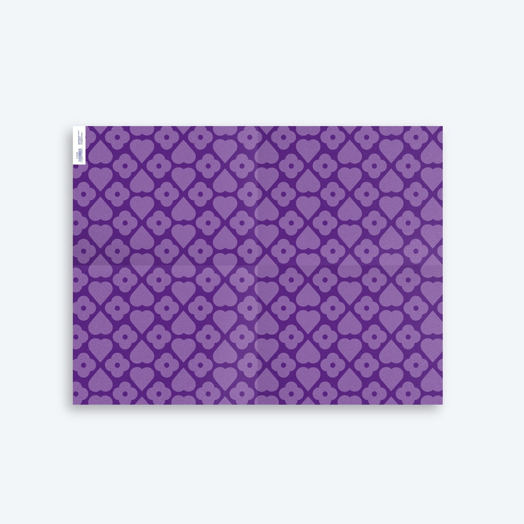 Iris — Flowers & Hearts — Wrapping Paper and Gift Tag Set - Storigraphic