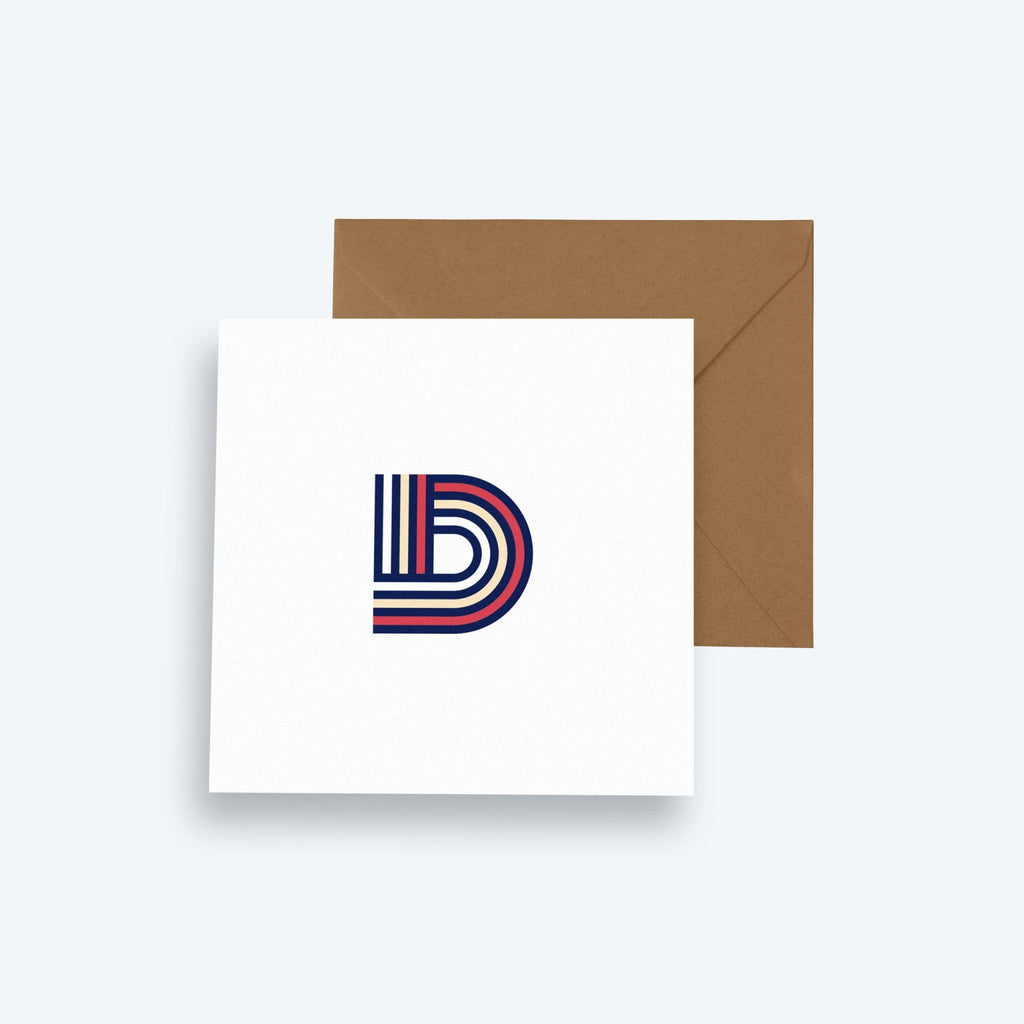 Letter D — Character Collection — Greeting Card - Storigraphic