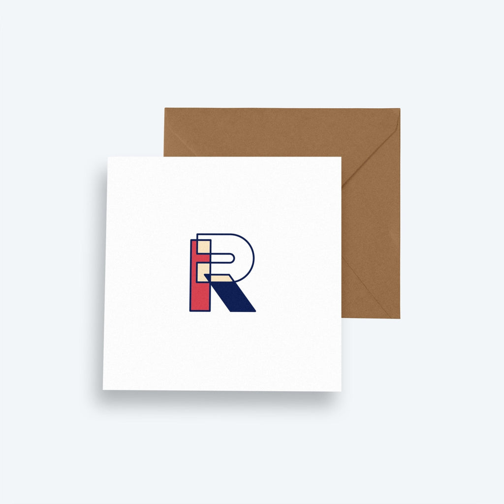 Letter R — Character Collection — Greeting Card - Storigraphic