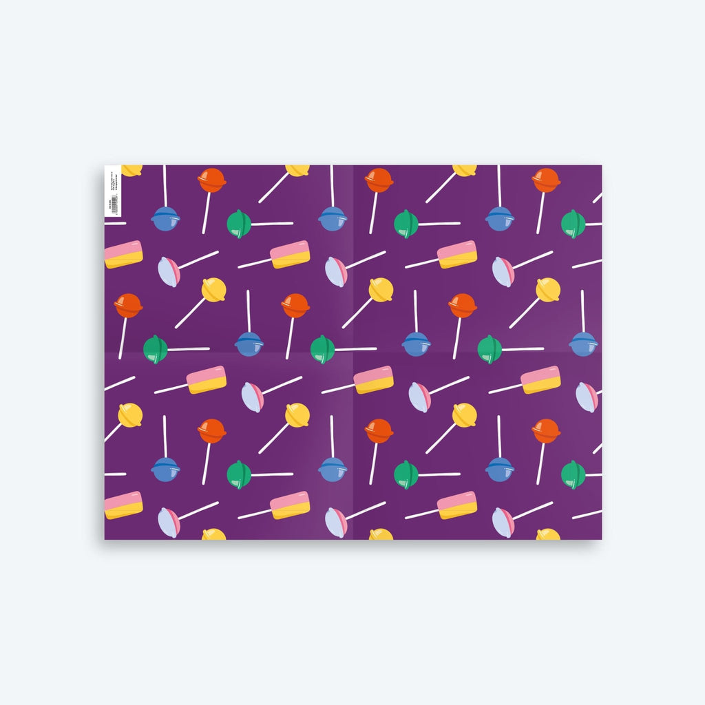 Lollipops — Sweeeet Series — Wrapping Paper and Gift Tag Set - Storigraphic