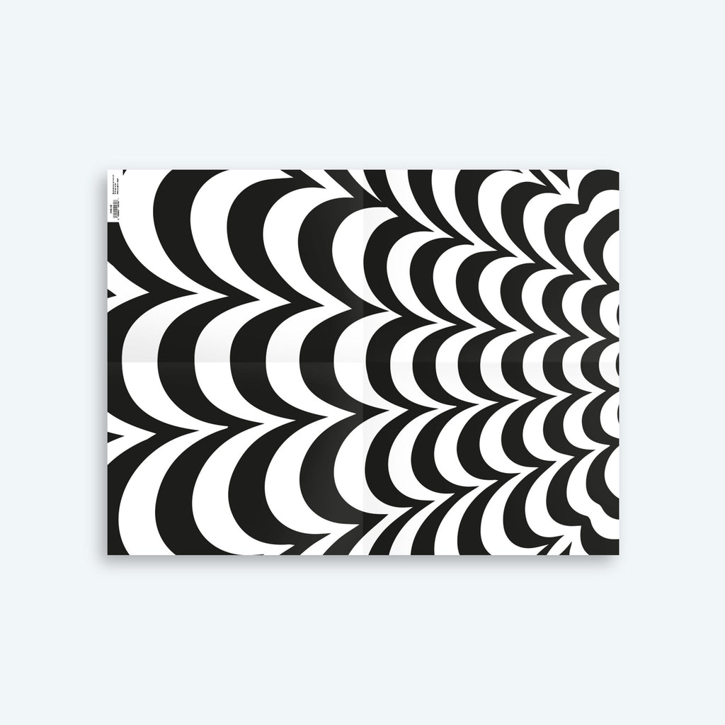 Op Art 3 — Op Art Series — Black & White Wrapping Paper and Gift Tag Set - Storigraphic