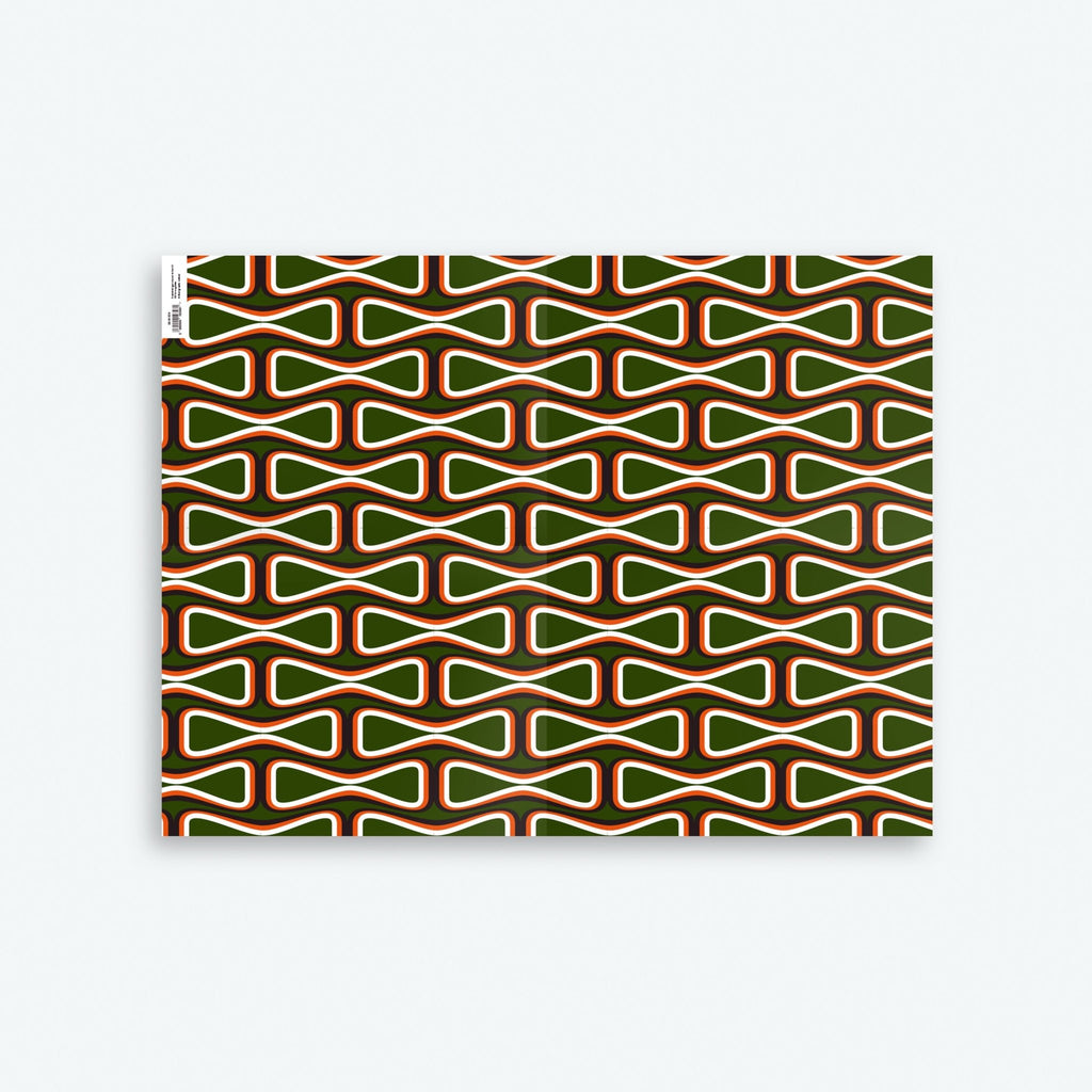 Set of 9 70s Wrapping Papers — Seventies Series — Free Gift Tags Included - Storigraphic