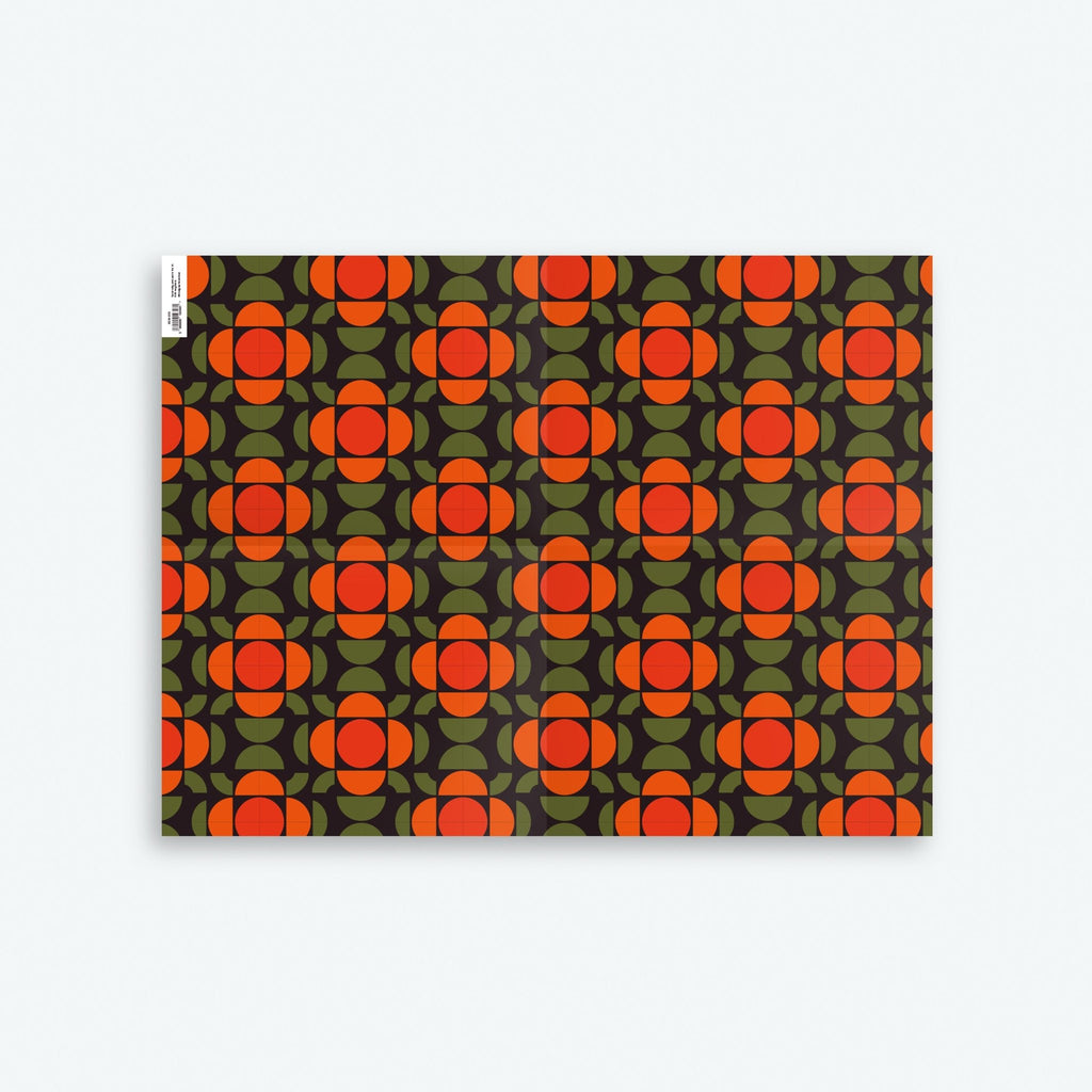 Set of 9 70s Wrapping Papers — Seventies Series — Free Gift Tags Included - Storigraphic