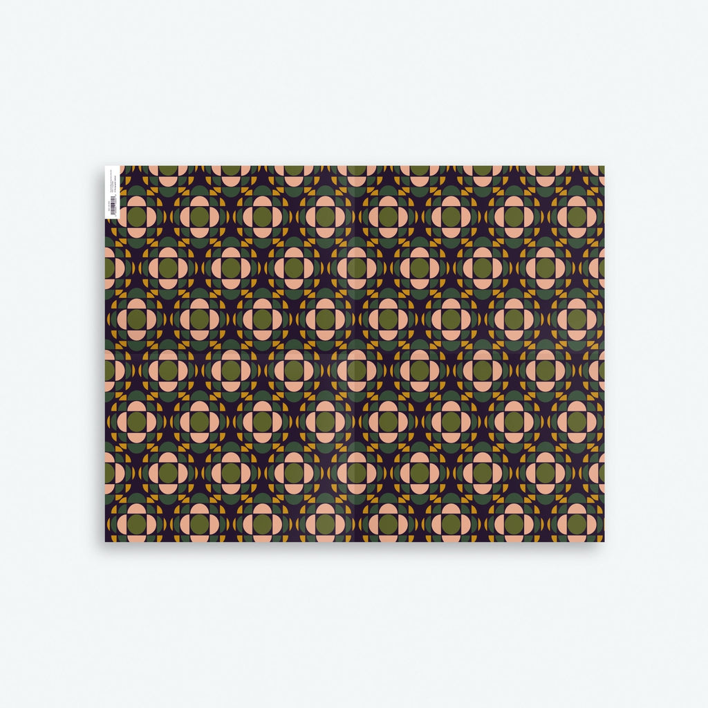 Set of 9 70s Wrapping Papers — Seventies Series — Free Gift Tags Included - Storigraphic