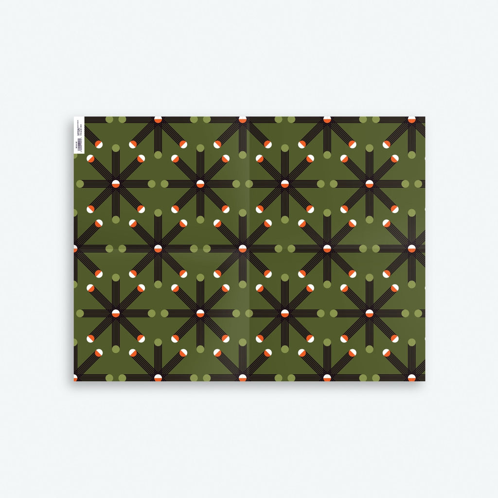 Set of 9 70s Wrapping Papers — Seventies Series — Free Gift Tags Included - Storigraphic