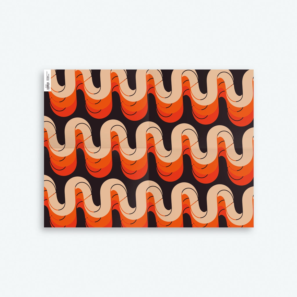 Seventies 1 — Seventies Series — 70s Wrapping Paper and Gift Tag Set - Storigraphic