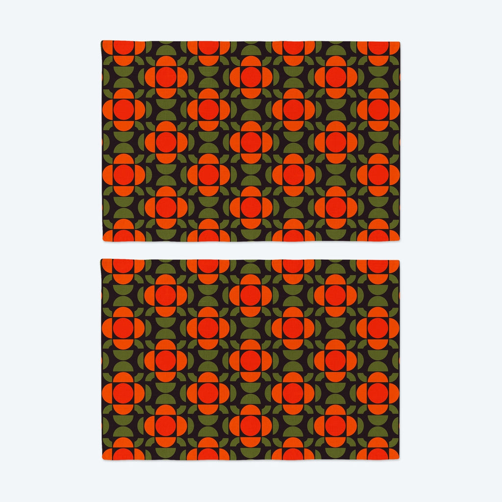 Seventies 3 Placemats — Seventies Series (70s) — Set of Two - Storigraphic