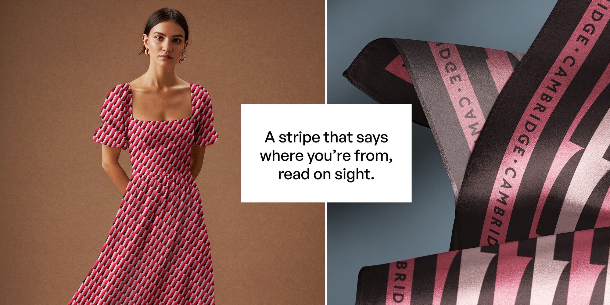 Pages from the Cambridge Stripes pattern style guide