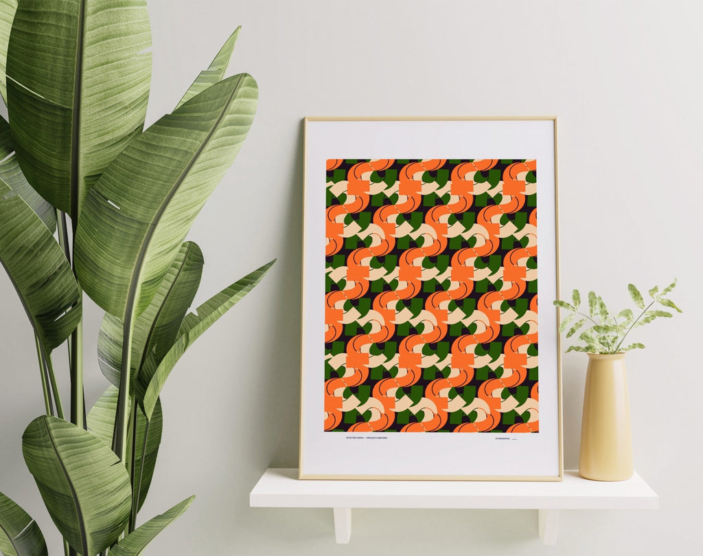 Spaghetti Western — Seventies Series — 70s Bold Pattern Limited Edition Art Print - Storigraphic