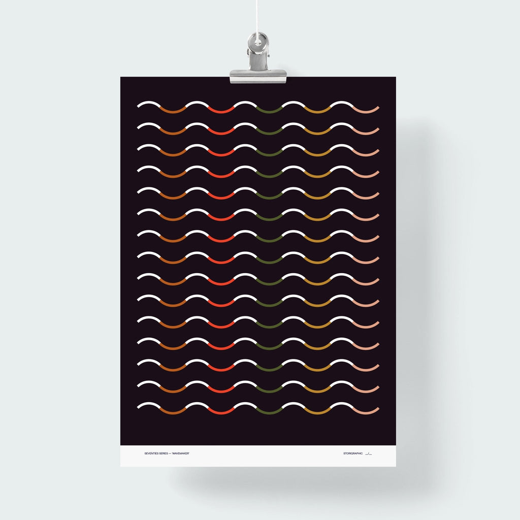 Wavemaker — Seventies Series — Limited Edition 70s Art Print - Storigraphic