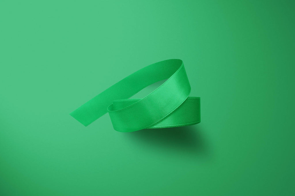 Bright Green 3m Double-Satin Ribbon - Storigraphic | Crafted Paper Goods