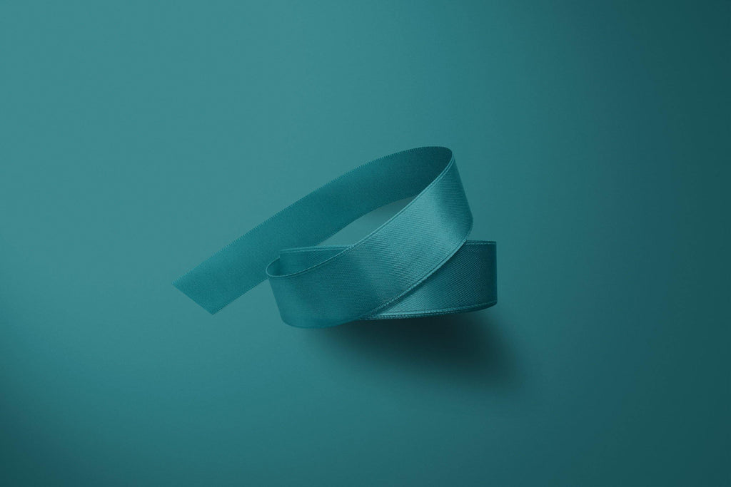 Teal Green 3m Double-Satin Ribbon - Storigraphic | Crafted Paper Goods